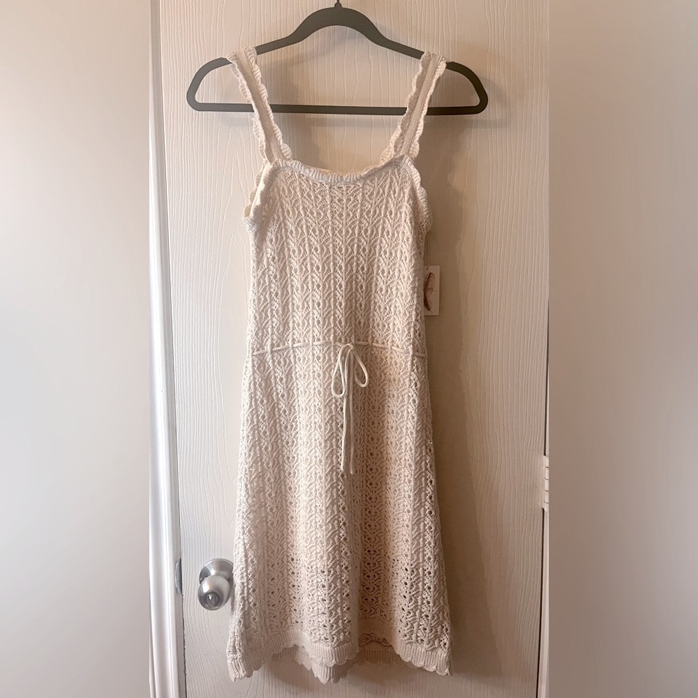🛍️NWT Jessica Simpson Medium Cream Sleeveless Sundress